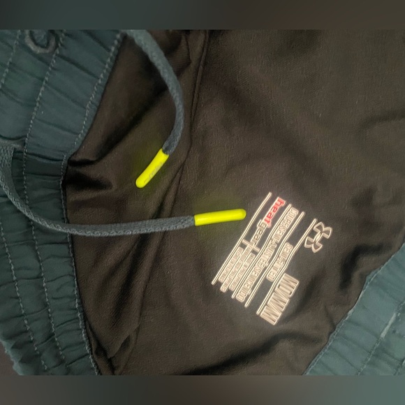 Under Armour Black and Teal Athletic Shorts - Picture 4 of 7